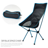 Detachable Portable Folding Moon Chair Outdoor Camping Chairs Beach Fishing Chair Ultralight Travel Hiking Picnic Seat Tools