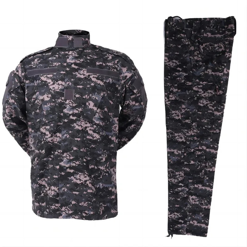 Digital Woodland Military Combat Uniform Shirt Pant Tactical Outdoor Army Training Suit Hunting Working Clothes Military Uniform