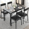 Dining Table Set, Traditional 2/4/5-Piece Wood & Metal Dining , Suitable for Kitchen, Dining Room, Indoor Patio Furniture