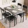 Dining Table Set, Traditional 2/4/5-Piece Wood & Metal Dining , Suitable for Kitchen, Dining Room, Indoor Patio Furniture