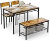 Dining Table Set, Traditional 2/4/5-Piece Wood & Metal Dining , Suitable for Kitchen, Dining Room, Indoor Patio Furniture