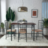 Dining Table Set, Traditional 2/4/5-Piece Wood & Metal Dining , Suitable for Kitchen, Dining Room, Indoor Patio Furniture