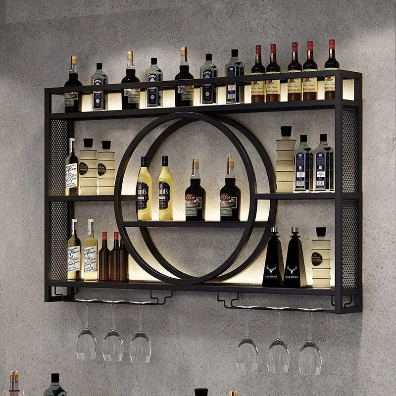 Dining Wine Rack Iron Large Modern Whisky Storage Living Room Under Cabinets Kitchen Wine Rack Wijnkast Bar Cabinet Furniture