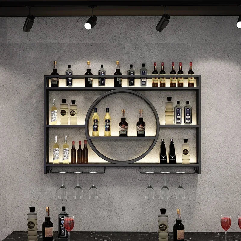 Dining Wine Rack Iron Large Modern Whisky Storage Living Room Under Cabinets Kitchen Wine Rack Wijnkast Bar Cabinet Furniture