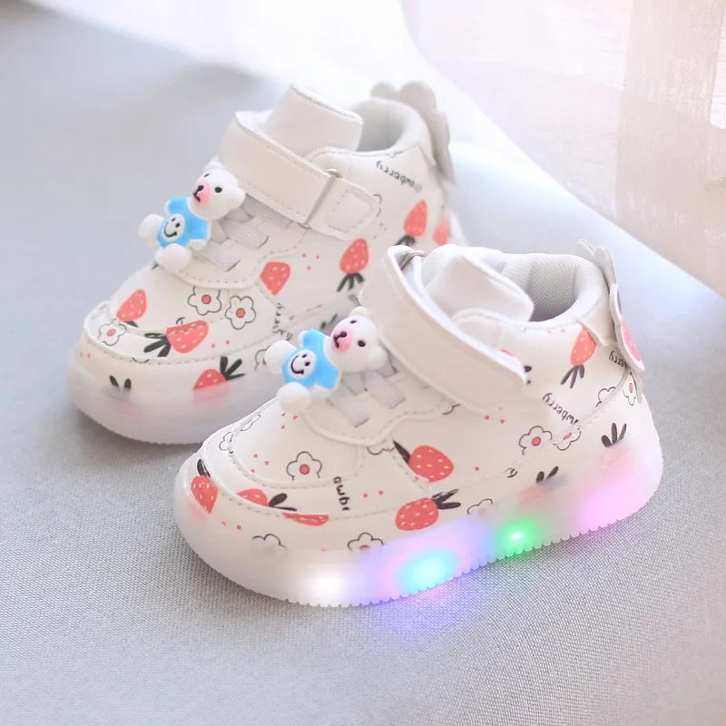 Discounted Baby Led Lights Shoes High Quality Girls Boys Soft Bottom Sneakers Sports Running Excellent First Walkers Infant