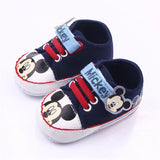 Disney 0-18M Baby Mickey Mouse  First Walkers Girl Newborn Baby Shoes Boy Fashion cartoon Mickey Shoes