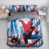 Disney Bedding Set McQueen Car Spiderman Duvet Cover Sets Single Twin Size for Baby Children Girls Bed Birthday Gifts