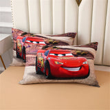 Disney Bedding Set McQueen Car Spiderman Duvet Cover Sets Single Twin Size for Baby Children Girls Bed Birthday Gifts