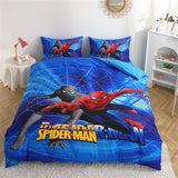 Disney Bedding Set McQueen Car Spiderman Duvet Cover Sets Single Twin Size for Baby Children Girls Bed Birthday Gifts