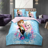 Disney Bedding Set Purple Frozen Elsa Anna Princess Rapunzel Bella Duvet Cover Sets for Baby Children Girls Bed Birthday Gifts