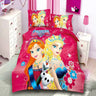 Disney Bedding Set Purple Frozen Elsa Anna Princess Rapunzel Bella Duvet Cover Sets for Baby Children Girls Bed Birthday Gifts