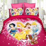 Disney Bedding Set Purple Frozen Elsa Anna Princess Rapunzel Bella Duvet Cover Sets for Baby Children Girls Bed Birthday Gifts