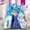 Disney Bedding Set Purple Frozen Elsa Anna Princess Rapunzel Bella Duvet Cover Sets for Baby Children Girls Bed Birthday Gifts