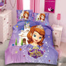 Disney Bedding Set Purple Frozen Elsa Anna Princess Rapunzel Bella Duvet Cover Sets for Baby Children Girls Bed Birthday Gifts