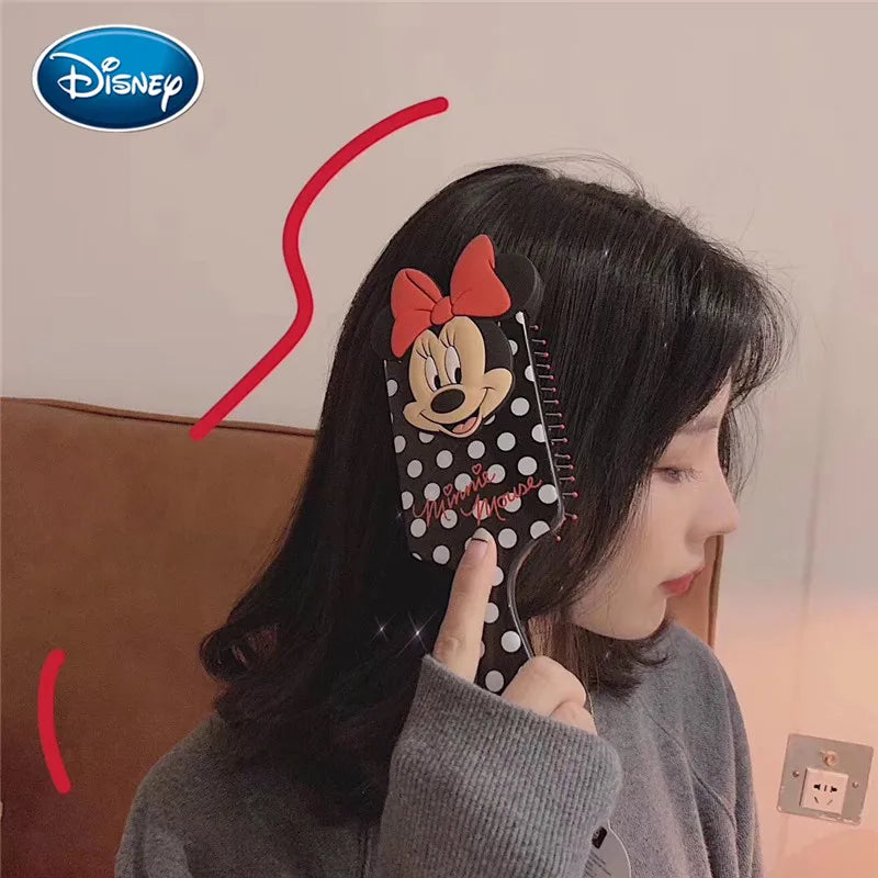 Disney Comb 3D Minnie Comb Anti-Static Air Cushion Hair Care Brushes Baby Girls Dress Up Makeups Toy Gifts