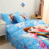 Disney Duvet Cover Sets Bedding Set Frozen Elsa Rapunzel Princess Girls Boys Single Twin Pillowcases For 0.9m-1.2m Bed