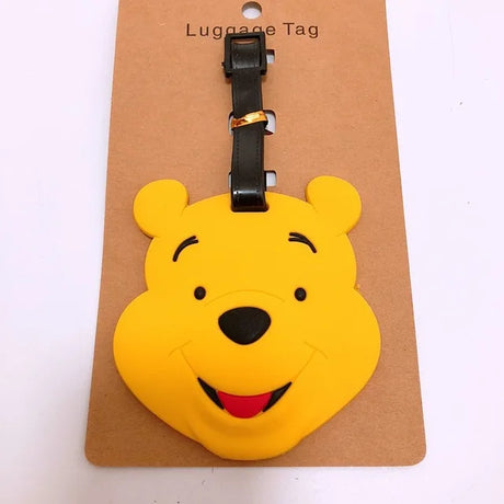 Disney Eeyore Pooh Winnie Tigger Piglet Anime Luggage Tags Cartoon Suitcase Tag Travel Accessories Bag Holder Label Gift