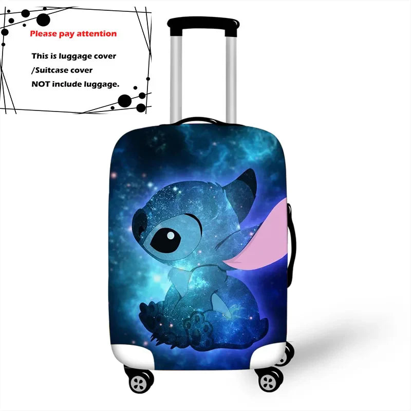 Disney Lilo Stitch Elastic Luggage Protective Cover Trolley Suitcase Dust Bag Case Cartoon Travel Accessories