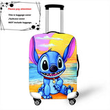 Disney Lilo Stitch Elastic Luggage Protective Cover Trolley Suitcase Dust Bag Case Cartoon Travel Accessories