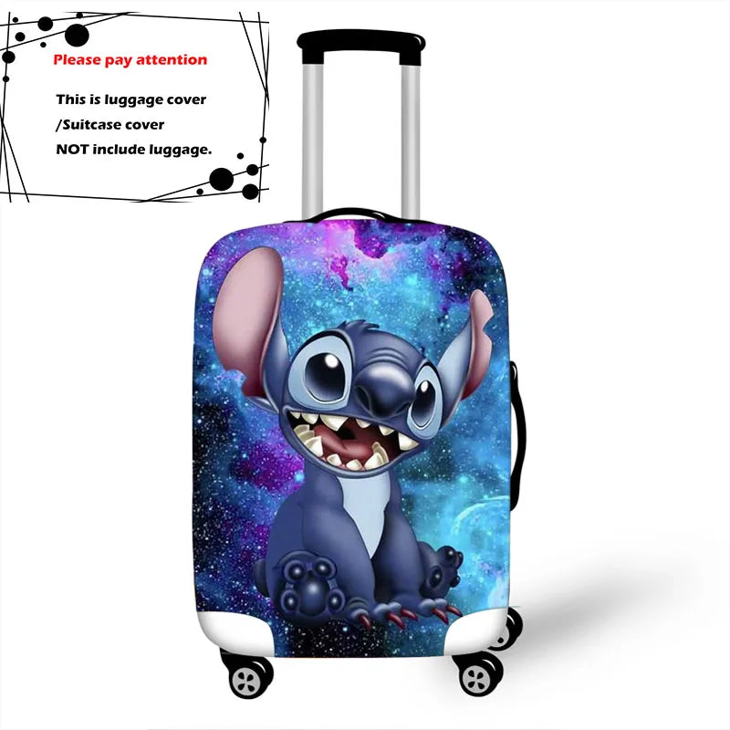 Disney Lilo Stitch Elastic Luggage Protective Cover Trolley Suitcase Dust Bag Case Cartoon Travel Accessories