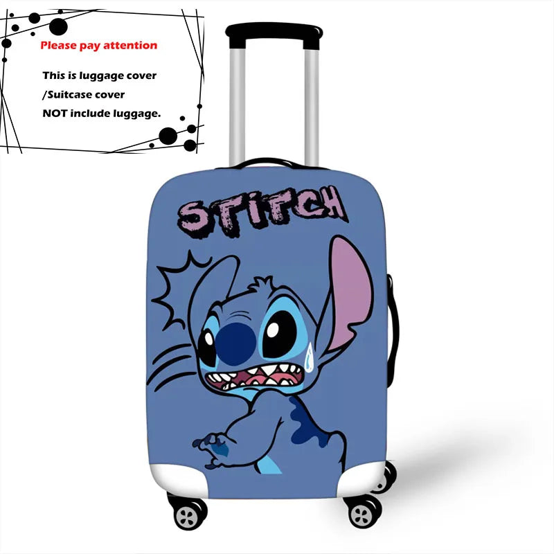 Disney Lilo Stitch Elastic Luggage Protective Cover Trolley Suitcase Dust Bag Case Cartoon Travel Accessories