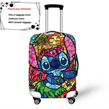 Disney Lilo Stitch Elastic Luggage Protective Cover Trolley Suitcase Dust Bag Case Cartoon Travel Accessories