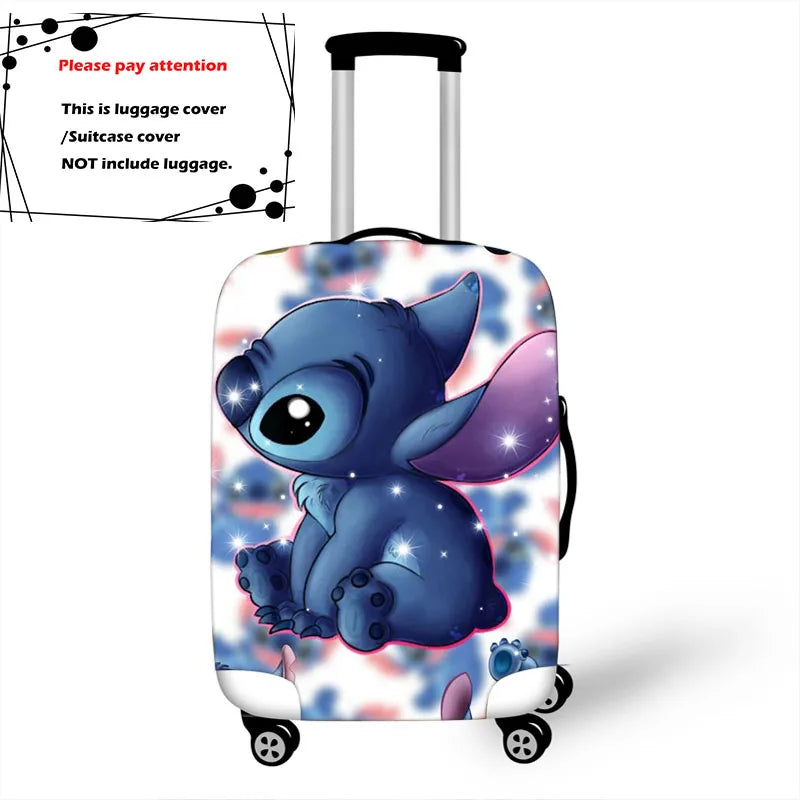 Disney Lilo Stitch Elastic Luggage Protective Cover Trolley Suitcase Dust Bag Case Cartoon Travel Accessories