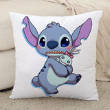 Disney Lilo & Stitch Pillowcase Cover Children Girl Couple Pillow Cover Decorative Pillows Case Living Room 40x40cm