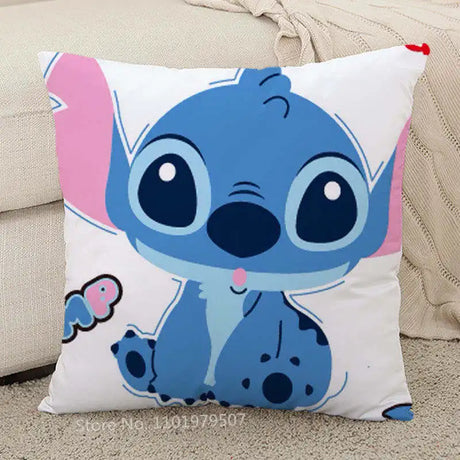 Disney Lilo & Stitch Pillowcase Cover Children Girl Couple Pillow Cover Decorative Pillows Case Living Room 40x40cm