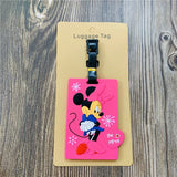 Disney Mickey Minnie 8871 Anime Luggage Tags Cartoon Suitcase Tag Travel Accessories Bag Holder Label Birthday Gift