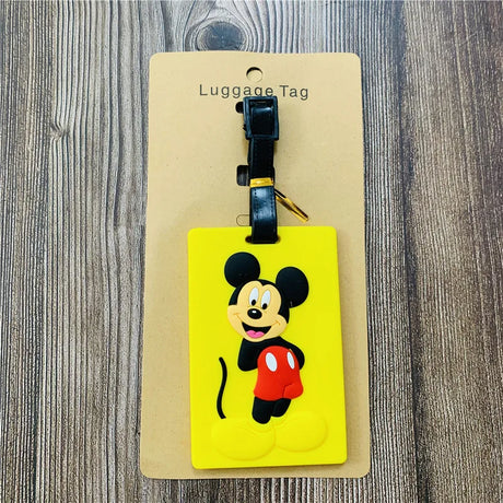 Disney Mickey Minnie 8871 Anime Luggage Tags Cartoon Suitcase Tag Travel Accessories Bag Holder Label Birthday Gift