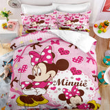 Disney Mickey Minnie Mouse Duvet Cover Sets Duvet Cover Sets Polyester Digital Printing Bedding Set Children Gift