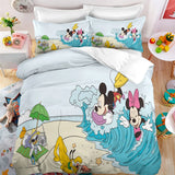 Disney Mickey Minnie Mouse Duvet Cover Sets Duvet Cover Sets Polyester Digital Printing Bedding Set Children Gift