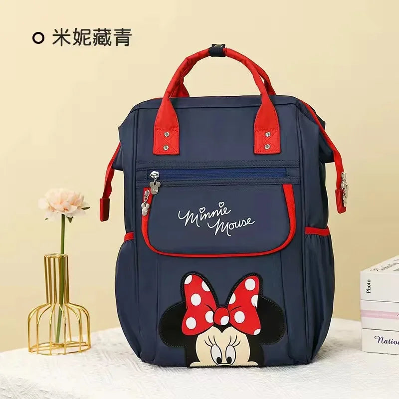 Disney Mickey Original New Diaper Bag Backpack Luxury Brand Baby Diaper Bag Large Capacity Multi-function Cartoon Baby Bag