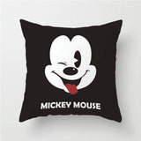 Disney Pillowcase Cushion Cover Mickey Minnie Mouse Pillow Case Cartoon Boy Girl Couple Wedding Gift 45x45cm