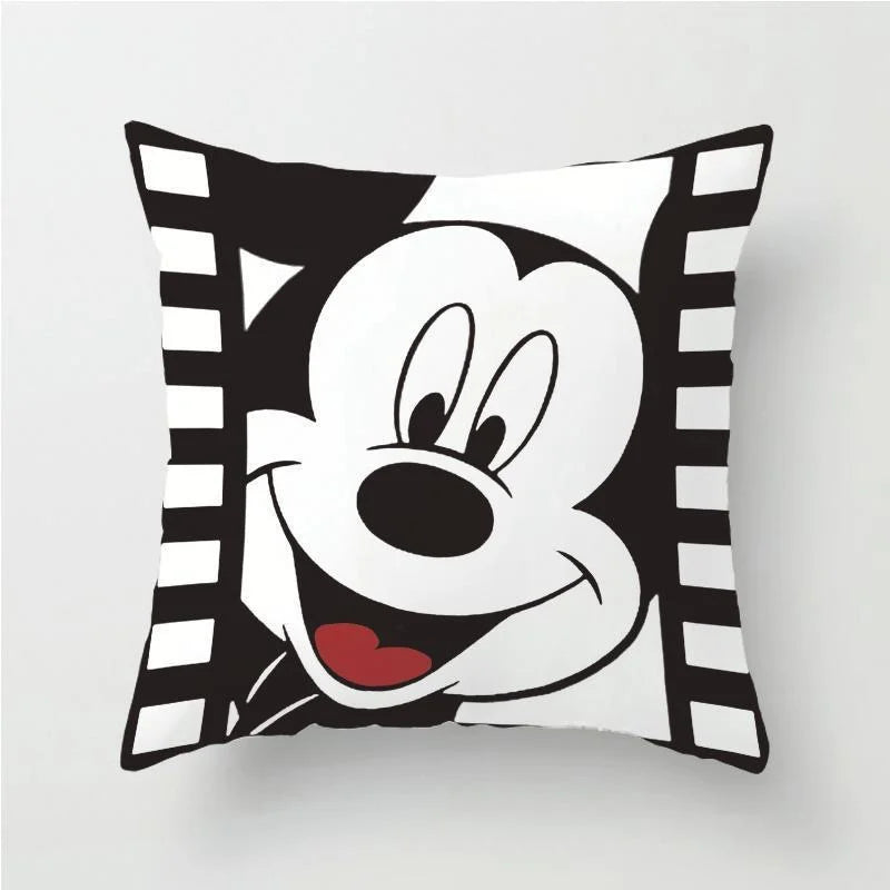 Disney Pillowcase Cushion Cover Mickey Minnie Mouse Pillow Case Cartoon Boy Girl Couple Wedding Gift 45x45cm