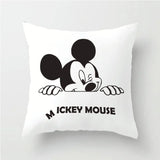 Disney Pillowcase Cushion Cover Mickey Minnie Mouse Pillow Case Cartoon Boy Girl Couple Wedding Gift 45x45cm