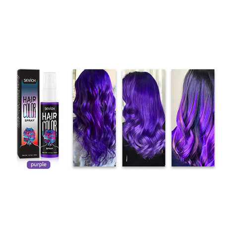 Disposable Hair Dye Spray Temporary Hair Spray DIY Salon Hair Dye Colorful Styling Long Lasting Waterproof Hair Coloring Product