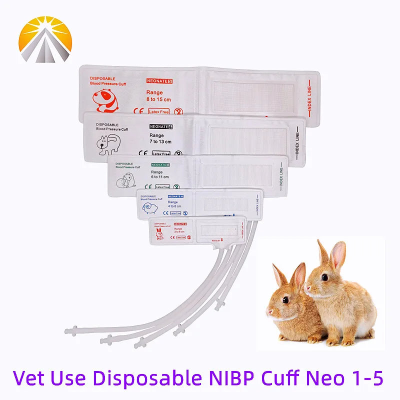 Disposable NIBP Cuff Pressure Cuff For Veterinary Animal Professional Diagnostic Pet Monitor