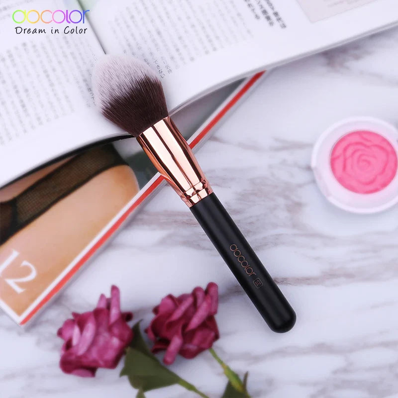 Docolor Foundation Brush Flat Top Buffing Brushes Fan Contour Powder Highlighter Blush Beauty Cosmetic Makeup Tools Eyeshadow