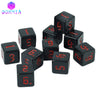 Dormia D6 Dice Custom Dice High Class Acrylic Colourful Ink Filling Fantasy Retro Font Style For DND Game Entertainment Supplies