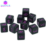 Dormia D6 Dice Custom Dice High Class Acrylic Colourful Ink Filling Fantasy Retro Font Style For DND Game Entertainment Supplies