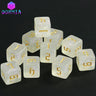 Dormia D6 Dice Custom Dice High Class Acrylic Colourful Ink Filling Fantasy Retro Font Style For DND Game Entertainment Supplies