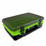 Double Layer Fishing Tackle Boxes Portable Fishing Accessories Tool Storage Box Fish Hook Lure Fake Bait Box Fishing Supplies