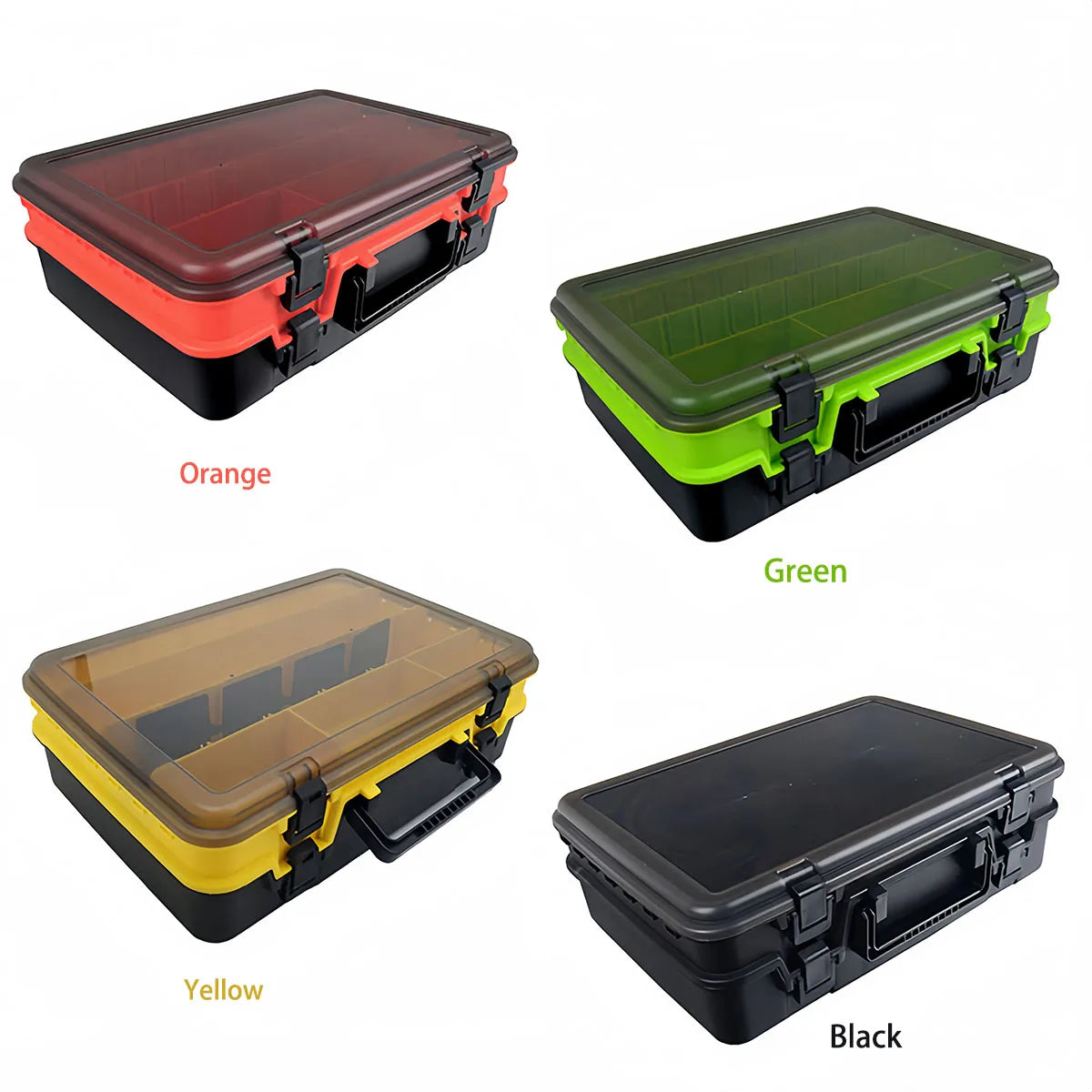 Double Layer Fishing Tackle Boxes Portable Fishing Accessories Tool Storage Box Fish Hook Lure Fake Bait Box Fishing Supplies