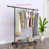 Double Pole Floor Balcony Drying Rack Folding Stainless Hotel Designer Clothes Hanger Minimalist Long Kledingrek Hall Furniture