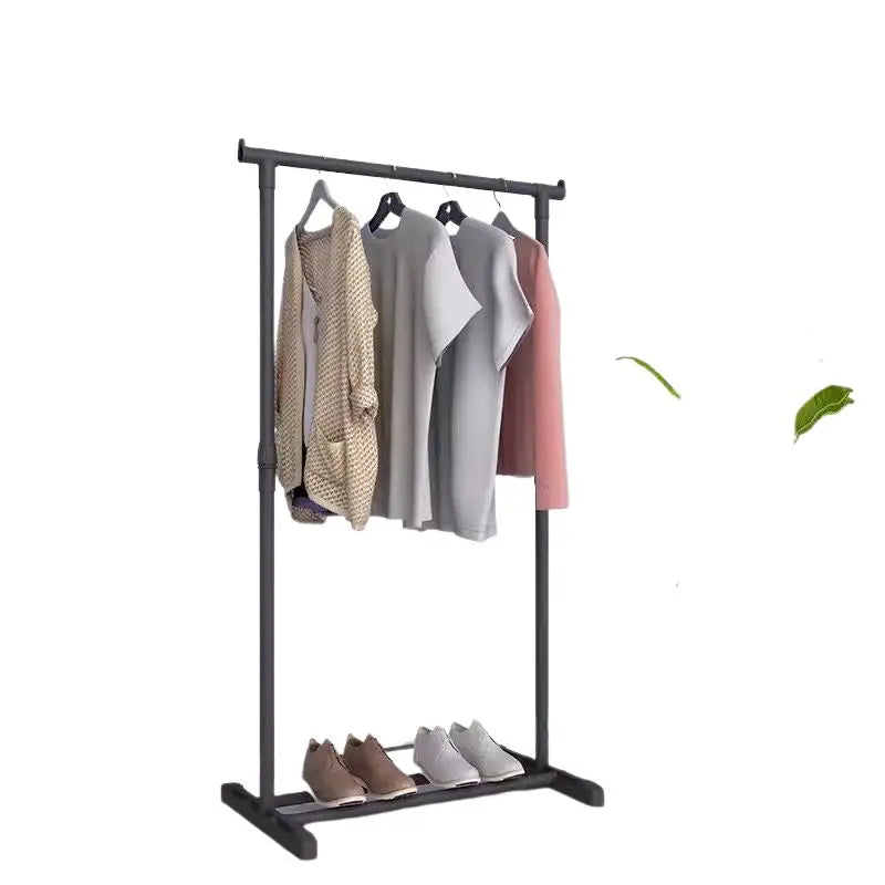 Double Pole Floor Balcony Drying Rack Folding Stainless Hotel Designer Clothes Hanger Minimalist Long Kledingrek Hall Furniture