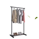 Double Pole Floor Balcony Drying Rack Folding Stainless Hotel Designer Clothes Hanger Minimalist Long Kledingrek Hall Furniture