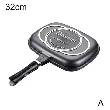 Double Sided BBQ Frying Pans Stainless Steel Steak Pans Cooking Accessories Cookware Non-Stick Baking Frying Pans