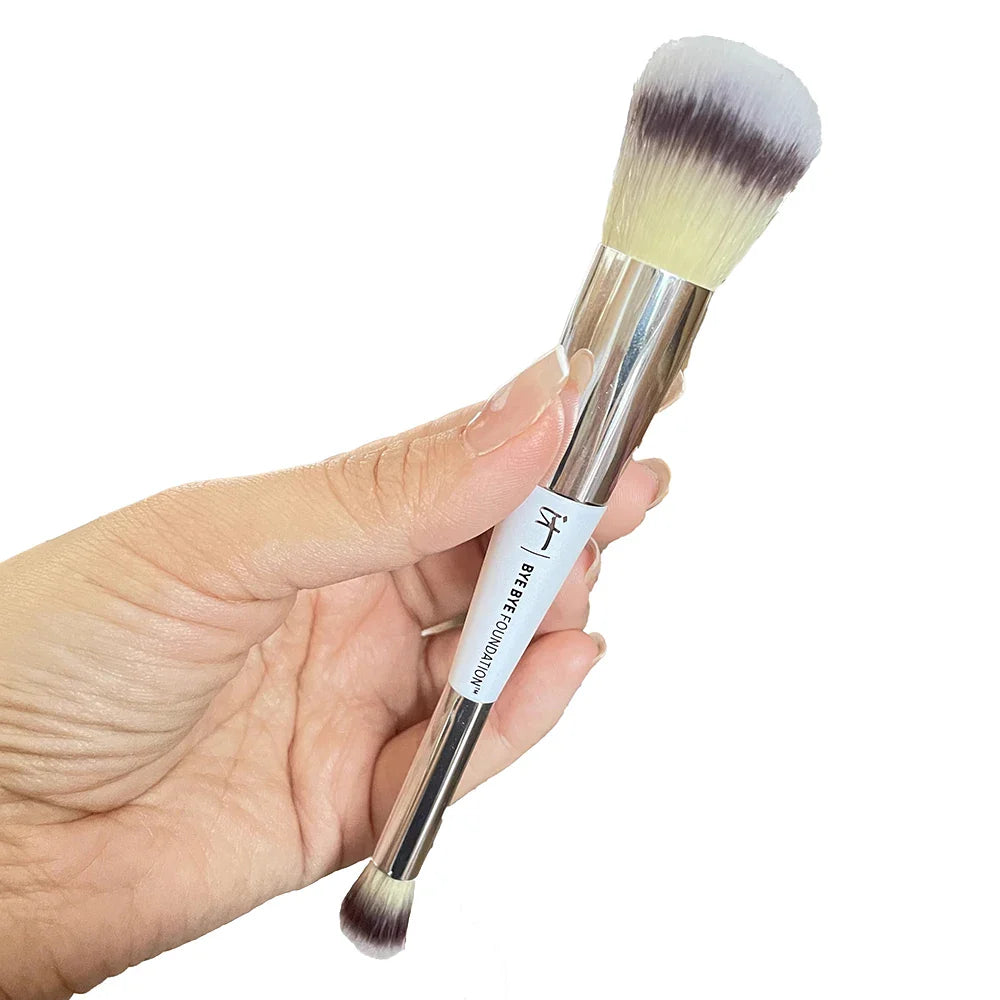 Double-ended COMPLEXION PERFECTION MAKEUP BRUSH 7 - Foundation Concealer Eyeshadow Contour Highlighting Beauty Cosmetics Tool